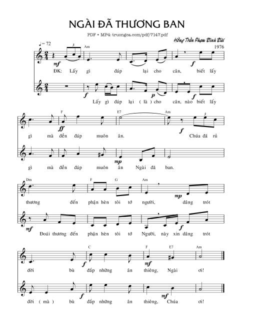 Ngài đã thương ban