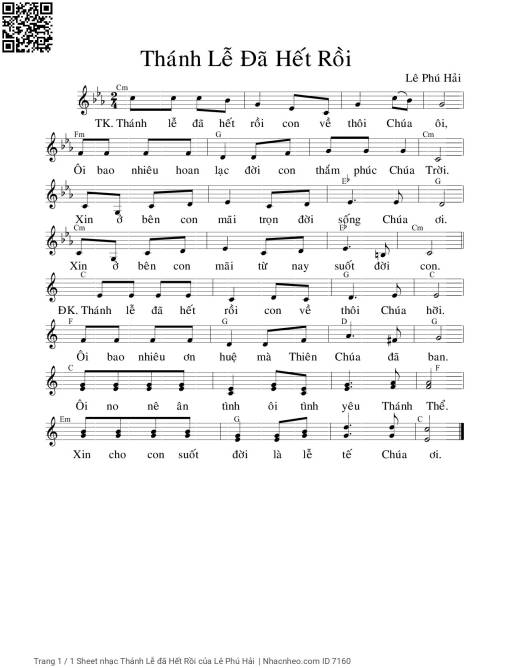 Thánh Lễ đã Hết Rồi