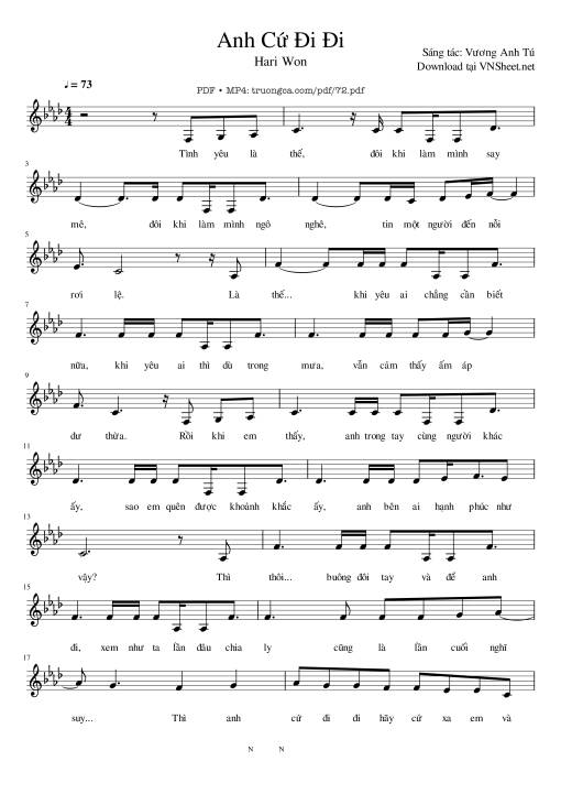 Anh cứ đi đi - Vương Anh Tú