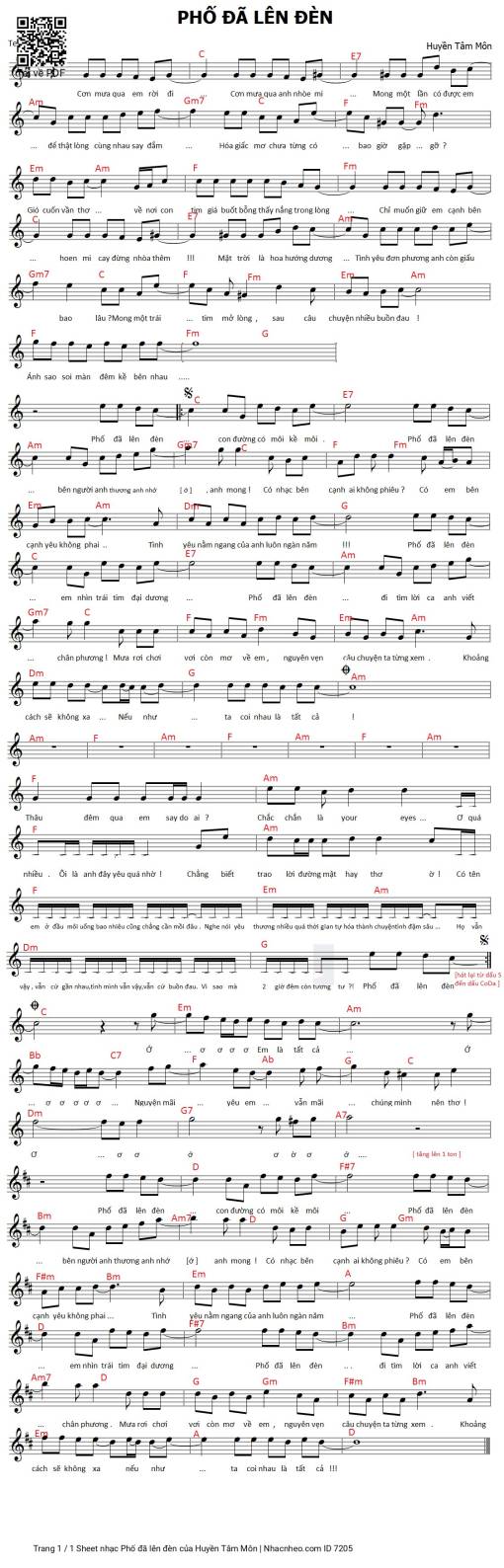 Phố đã lên đèn