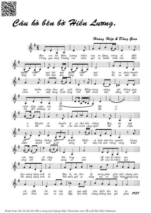 Câu hò bên bờ Hiền Lương