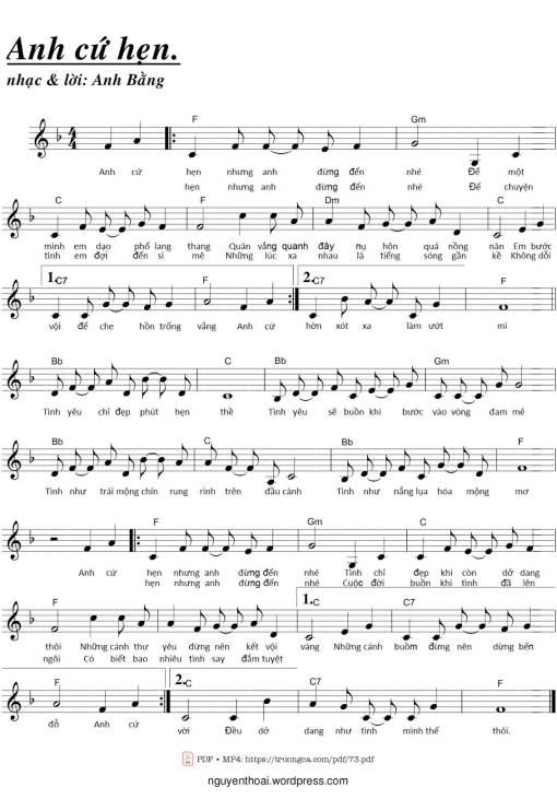 Anh cứ hẹn - Anh Bằng