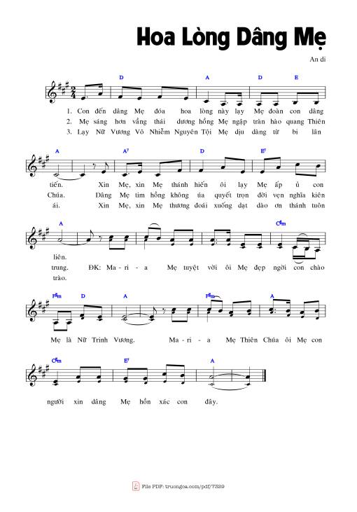 Hoa Lòng Dâng Mẹ