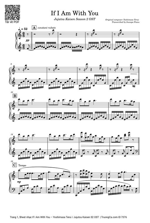 If I Am With You Piano Cover