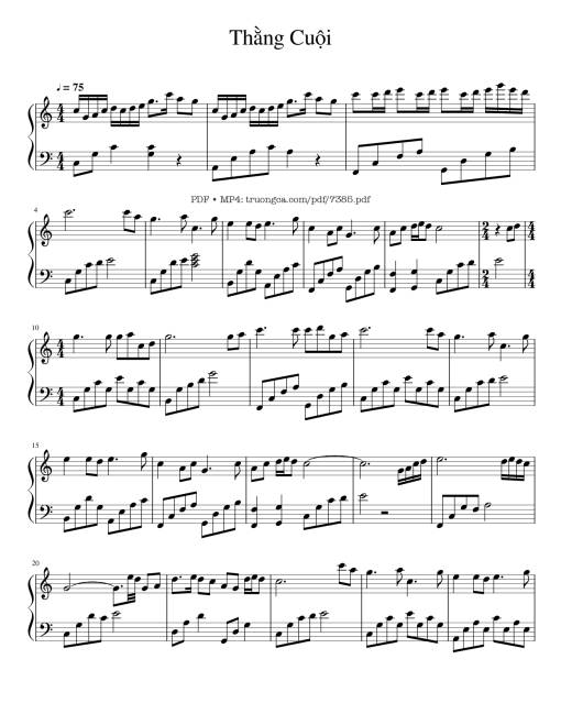 Thằng Cuội Piano