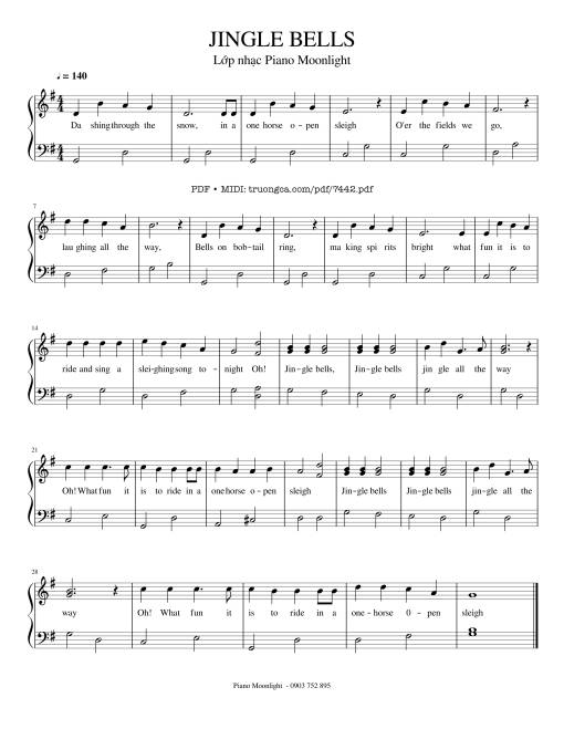 Mừng ngày Chúa sinh ra đời Piano (Jingle Bells)