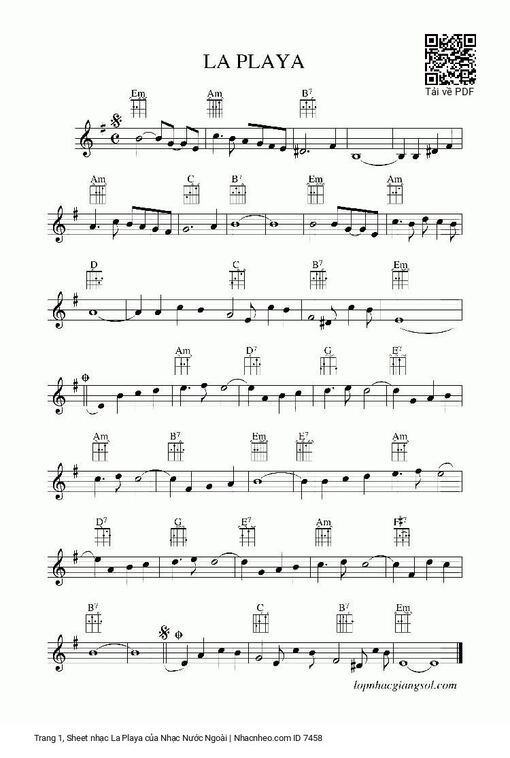 La Playa - Nhạc Nước Ngoài