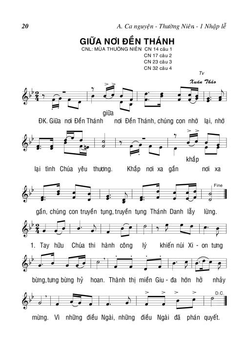 Giữa Nơi đền Thánh (Thánh Vịnh 47)