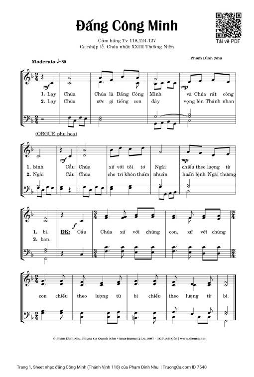 đấng Công Minh (Thánh Vịnh 118)