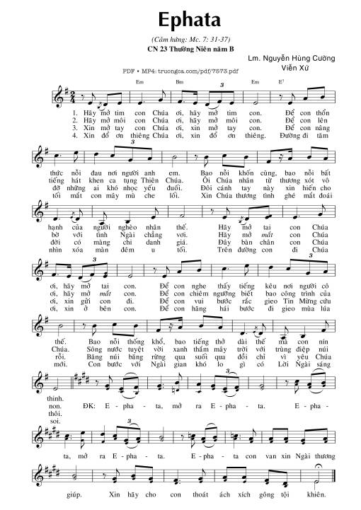 Ephata (mc. 7) - Nguyễn Hùng Cường & Viễn Xứ
