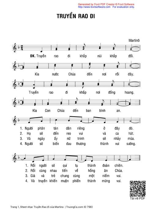 Truyền Rao đi - Martino