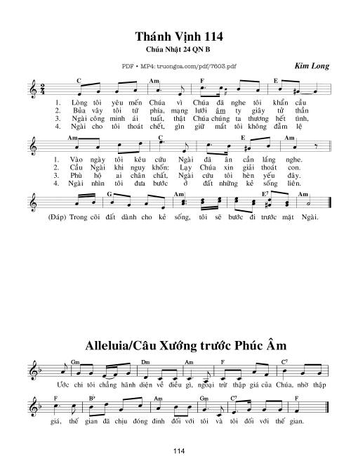 Chúa Nhật 24b Thường Niên (Thánh Vịnh 144)