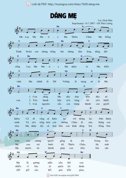 Dâng Mẹ - Hoài Đức