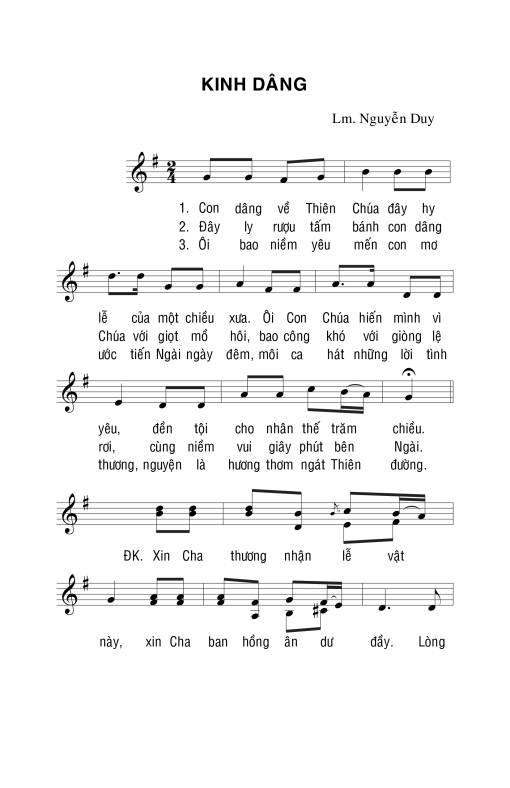 Kinh Dâng - Nguyễn Duy