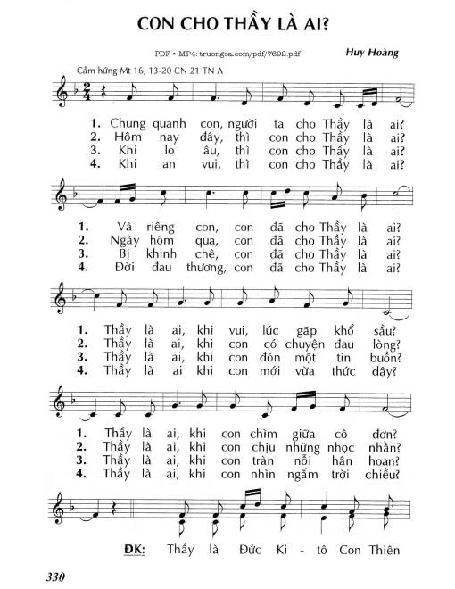 Con Cho Thầy Là Ai? (mt. 16)