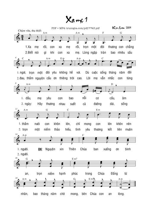 Xa Mẹ 1 - Kim Loan