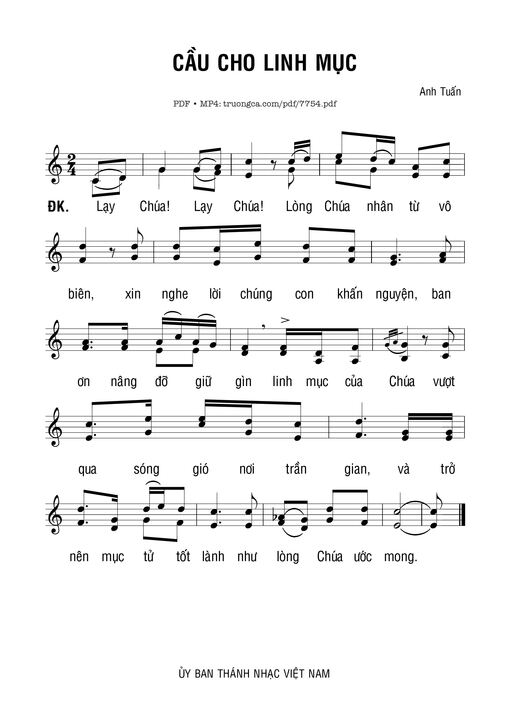 Cầu Cho Linh Mục