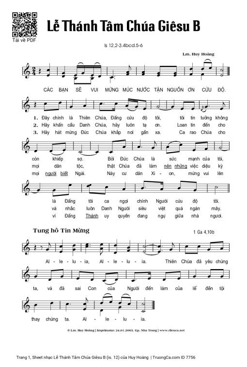 Lễ Thánh Tâm Chúa Giêsu B (is. 12)