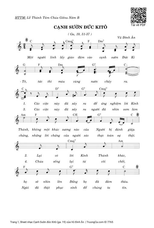 Cạnh Sườn đức Kitô (ga. 19)