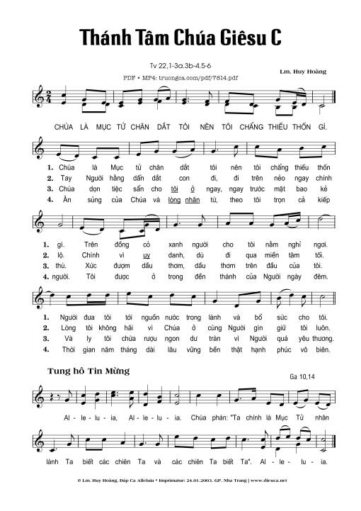 Thánh Tâm Chúa Giêsu C (Thánh Vịnh 22)