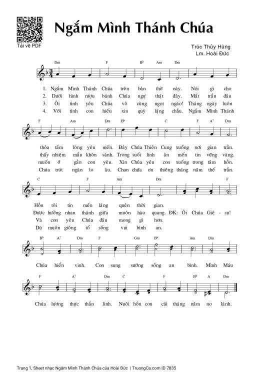 Ngắm Mình Thánh Chúa