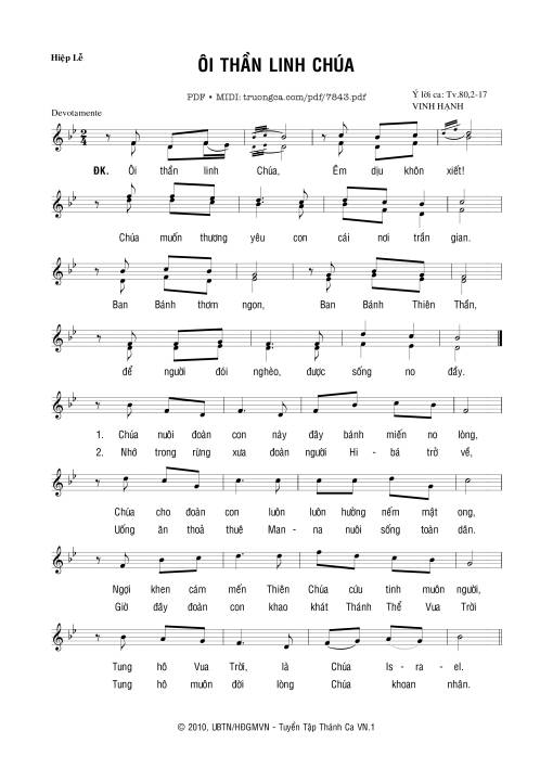 ôi Thần Linh Chúa