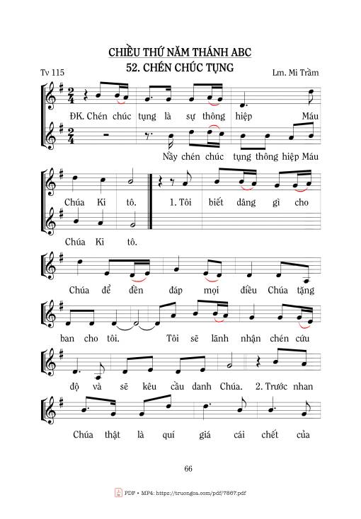 Chén Chúc Tụng (Thánh Vịnh 115)