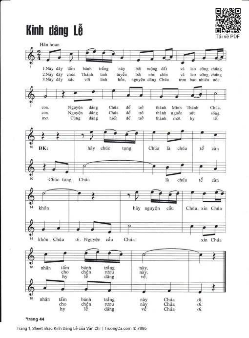 Kinh Dâng Lễ - Văn Chi