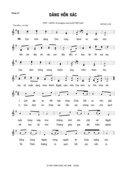 Dâng Hồn Xác - Hùng Lân