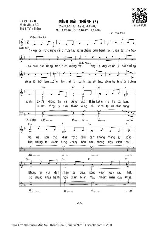 Mình Máu Thánh 2 (ga. 6)