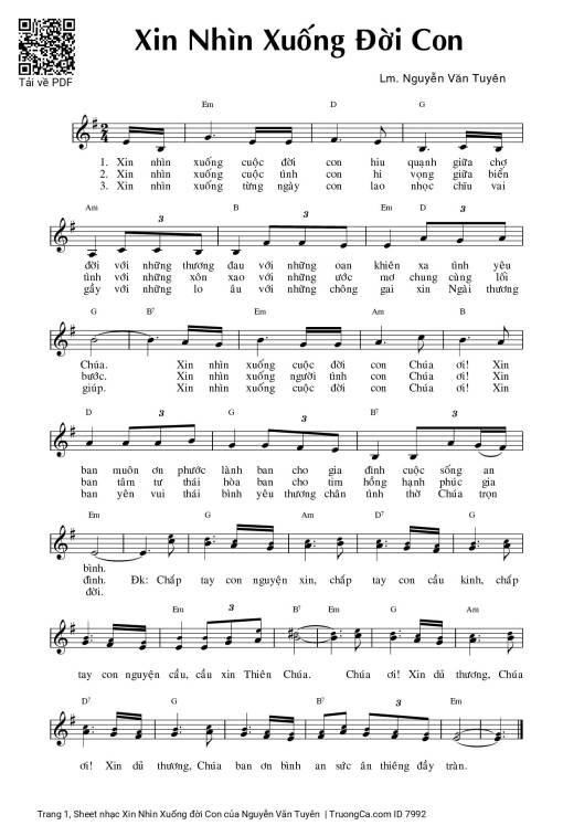 Xin Nhìn Xuống đời Con