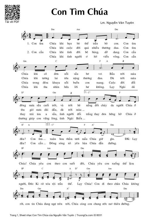 Con Tìm Chúa - Nguyễn Văn Tuyên