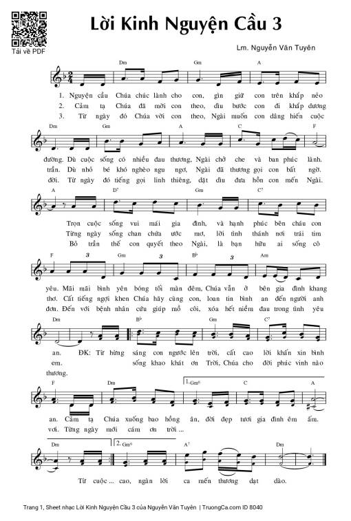 Lời Kinh Nguyện Cầu 3