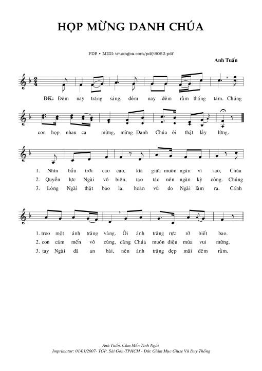 Họp Mừng Danh Chúa