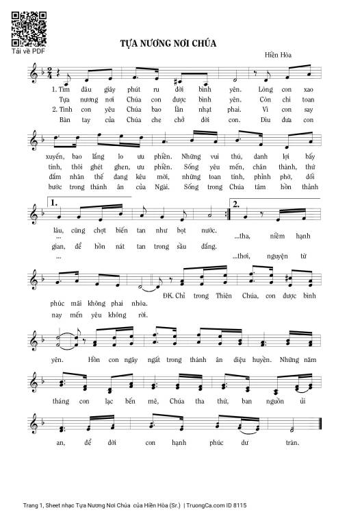 Tựa Nương Nơi Chúa 