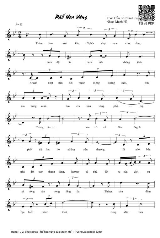 Phố hoa vàng - Mạnh Hổ