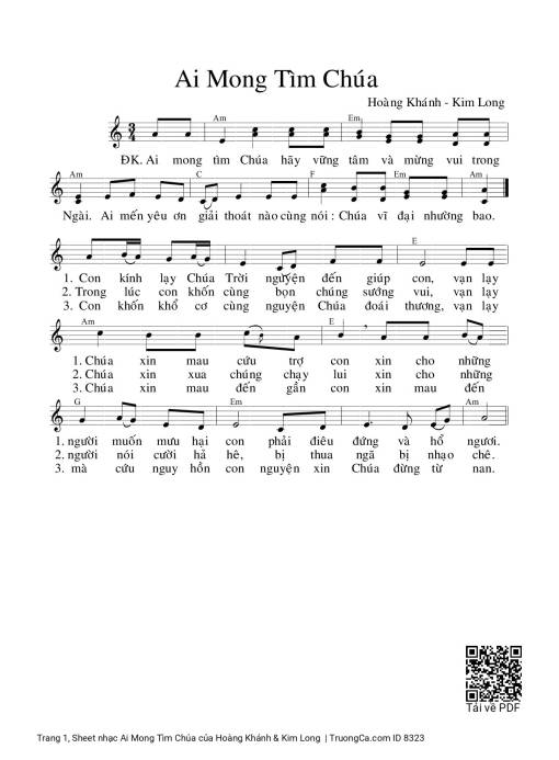 Ai Mong Tìm Chúa