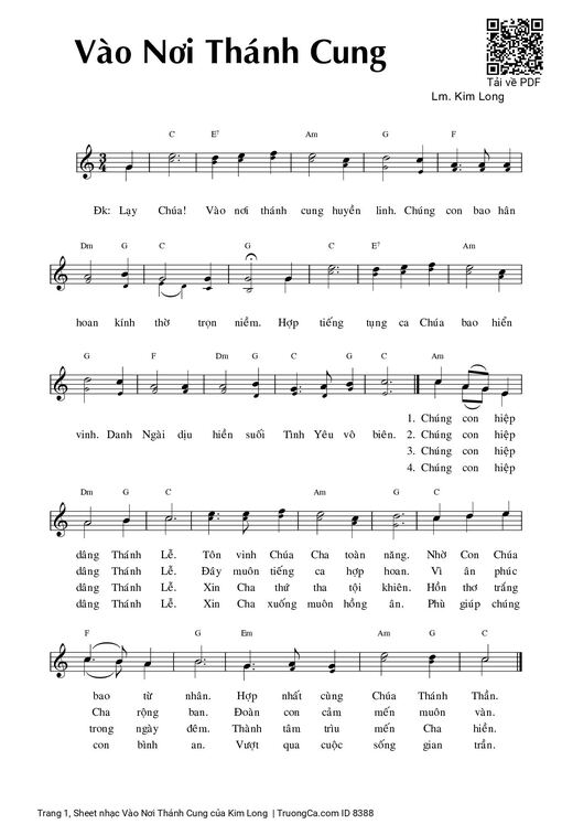 Vào Nơi Thánh Cung