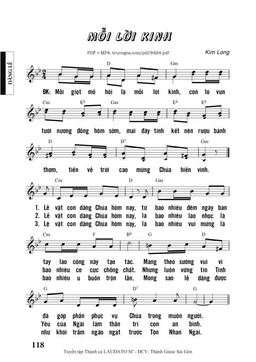 Mỗi Lời Kinh - Kim Long