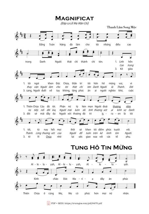 Magnificat - Thanh Lâm Song Mộc
