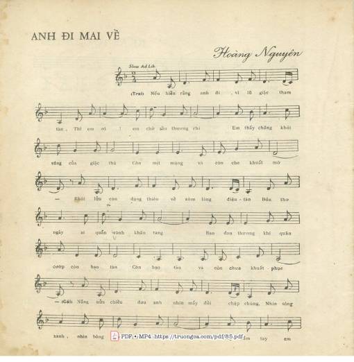 Anh đi mai về - Hoàng Nguyên