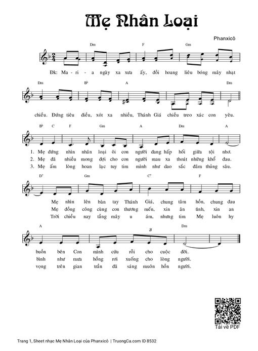 Mẹ Nhân Loại - Phanxicô