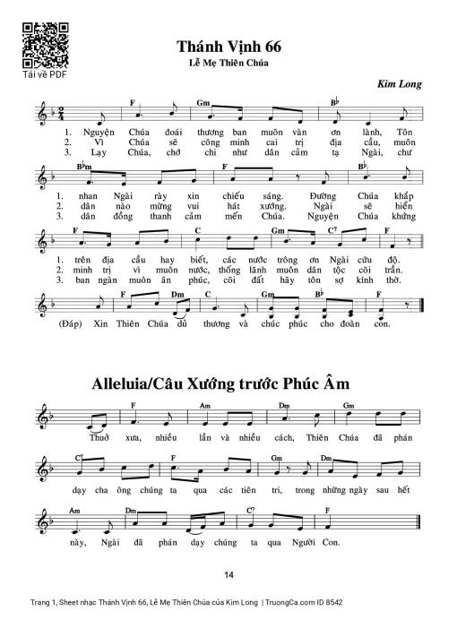 Thánh Vịnh 66, Lễ Mẹ Thiên Chúa