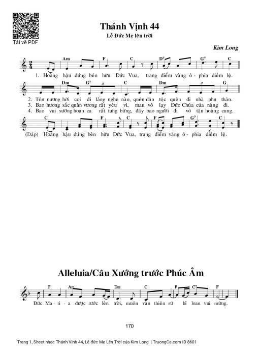 Thánh Vịnh 44, Lễ đức Mẹ Lên Trời