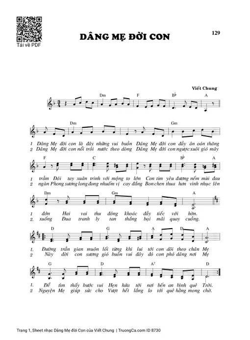 Dâng Mẹ đời Con