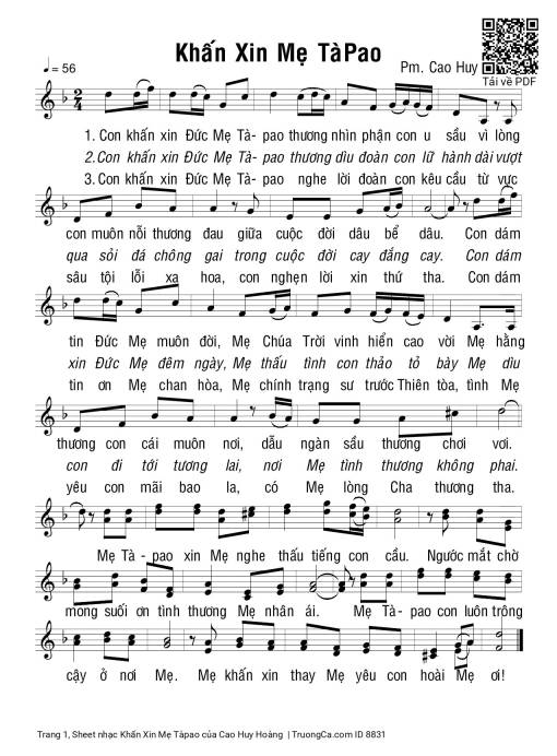 Khấn Xin Mẹ Tàpao