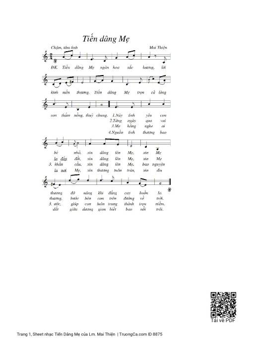 Tiến Dâng Mẹ - Lm. Mai Thiện