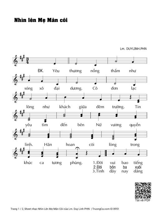 Nhìn Lên Mẹ Mân Côi