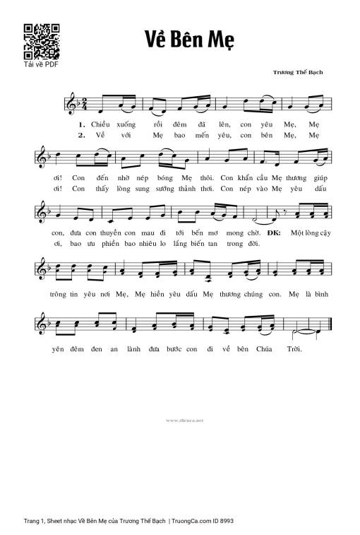 Về Bên Mẹ - Trương Thế Bạch