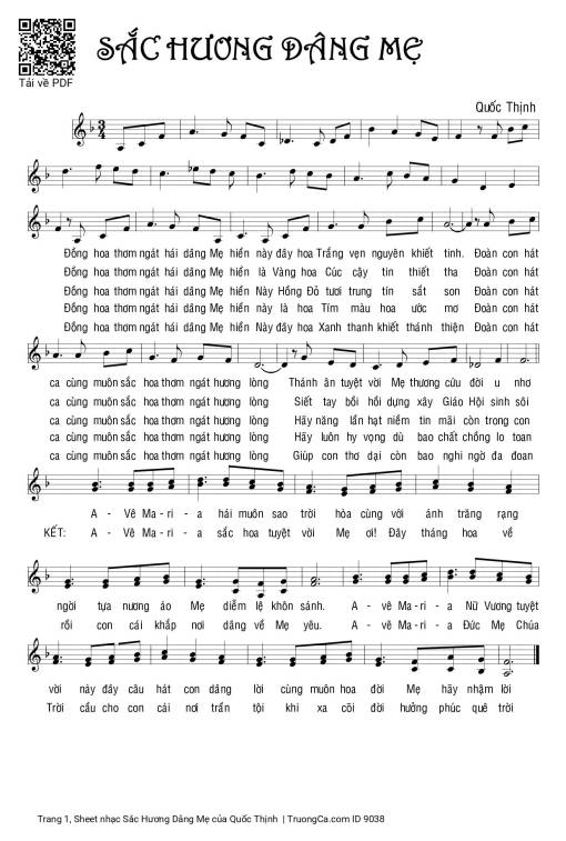 Sắc Hương Dâng Mẹ